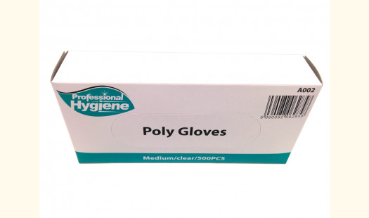 Disposable Polythene Food Grade Gloves - Large Clear  - 500 pack